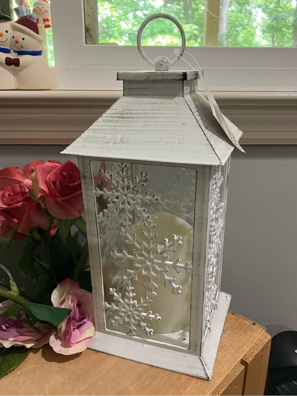 Publix Christmas Fake Candle Lantern NWT